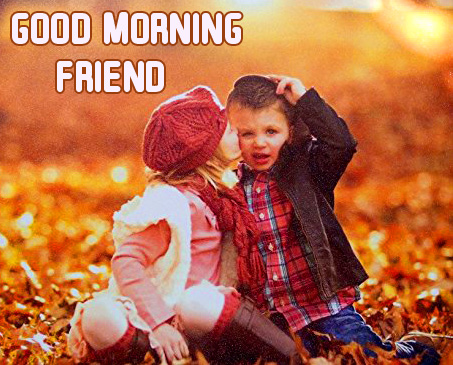 Autumn-Babies-Good-Morning-Friend-Image