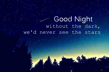 Beautiful Good Night Wish with English Thought