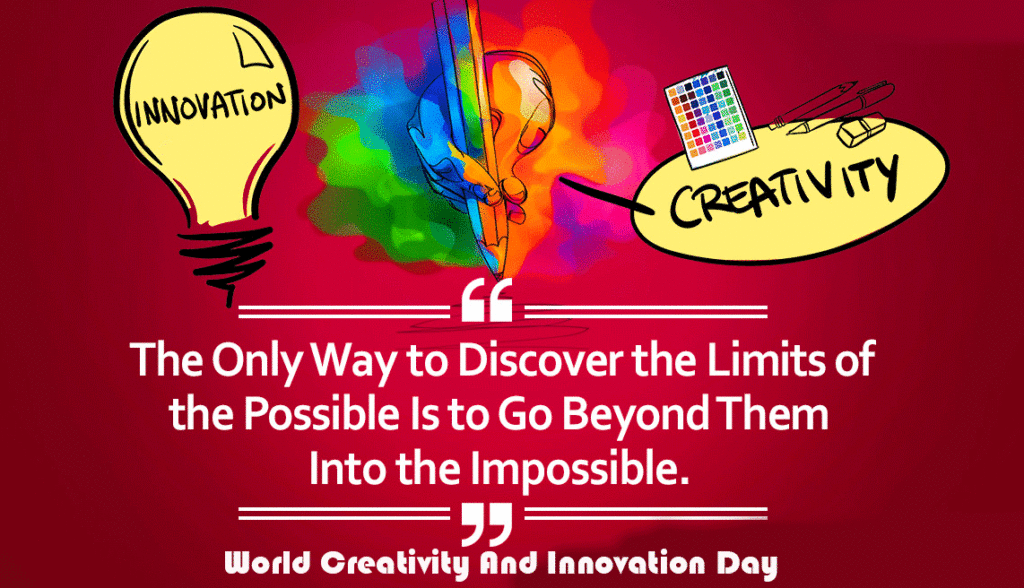 Beautiful Quote World Innovation and Creativity Day Wallpaper HD