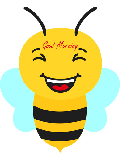 Bee Cartoon Good Morning Wallpaper