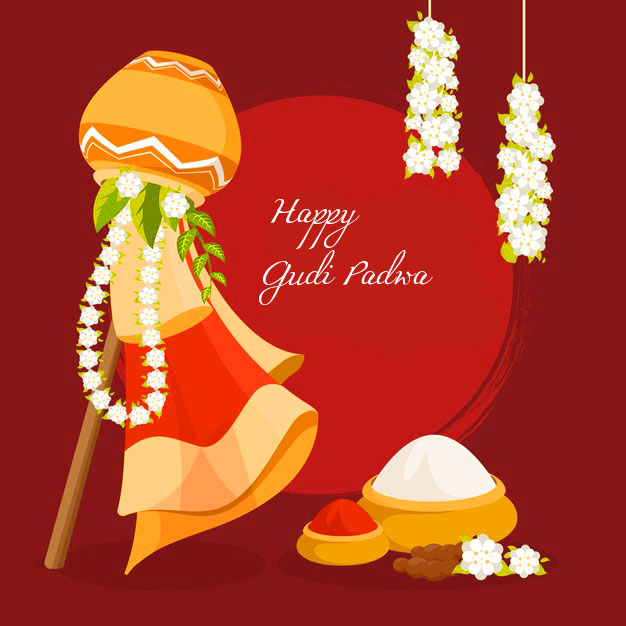 Cute Animated Happy Gudi Padwa Picture