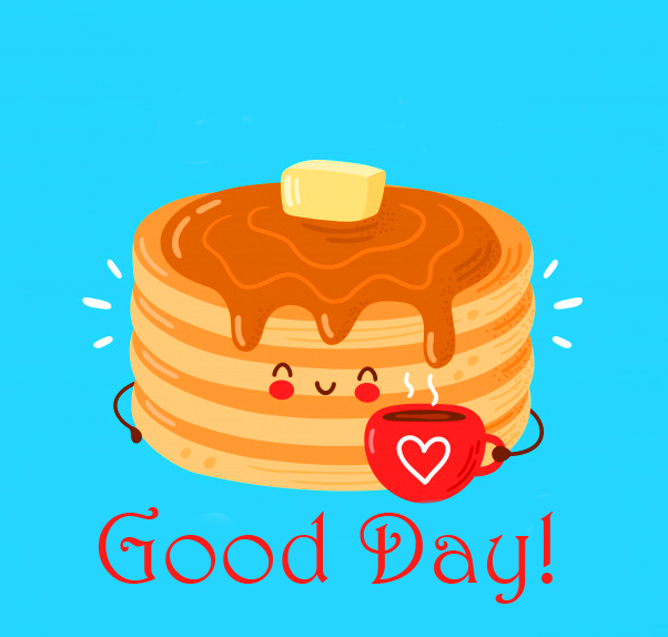 Cute-Pancake-with-Good-Day-Wish