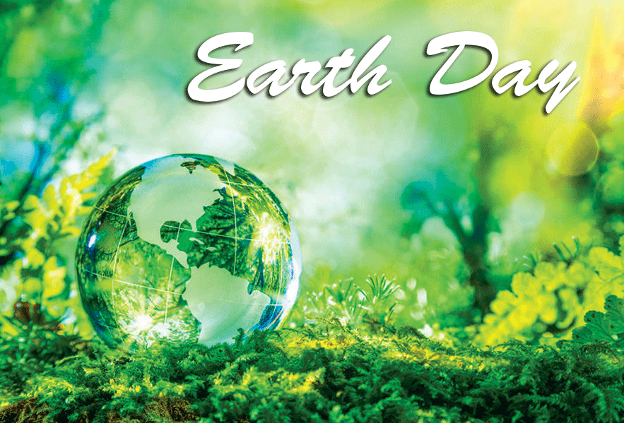 Go Green Earth Image with Earth Day Wish