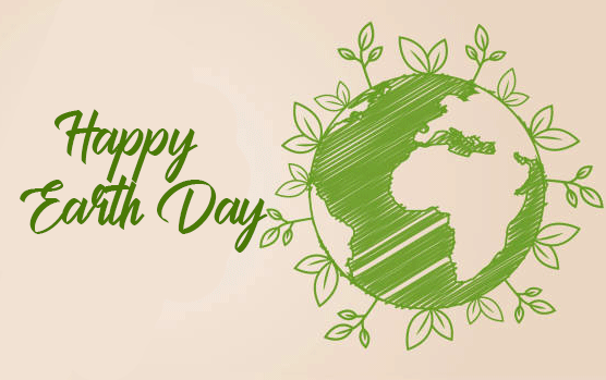 Green Earth Happy Earth Day Image