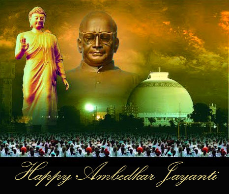 Happy Ambedkar Jayanti Buddha Image