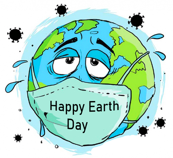 Happy Earth Day Earth Mask Coronavirus Photo