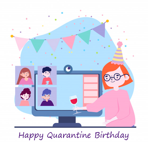 Happy-Quarantine-Birthday-Wish-with-Online-Friend-Party-Pic