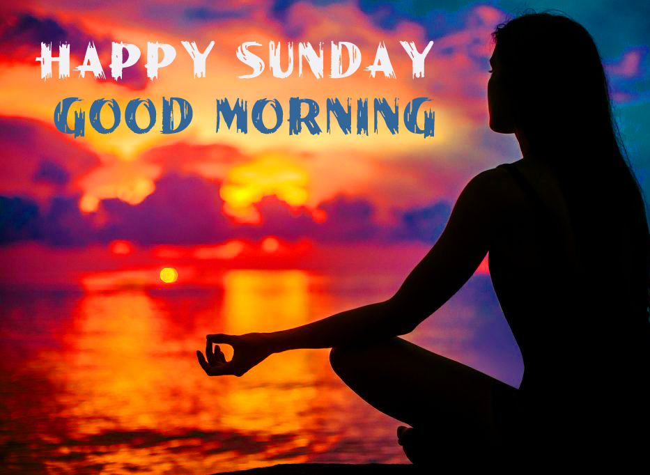 Happy-Sunday-Good-Morning-with-Relaxing-Woman-Image