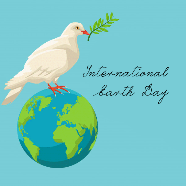 International Earth Day Peace and Greenery Wallpaper