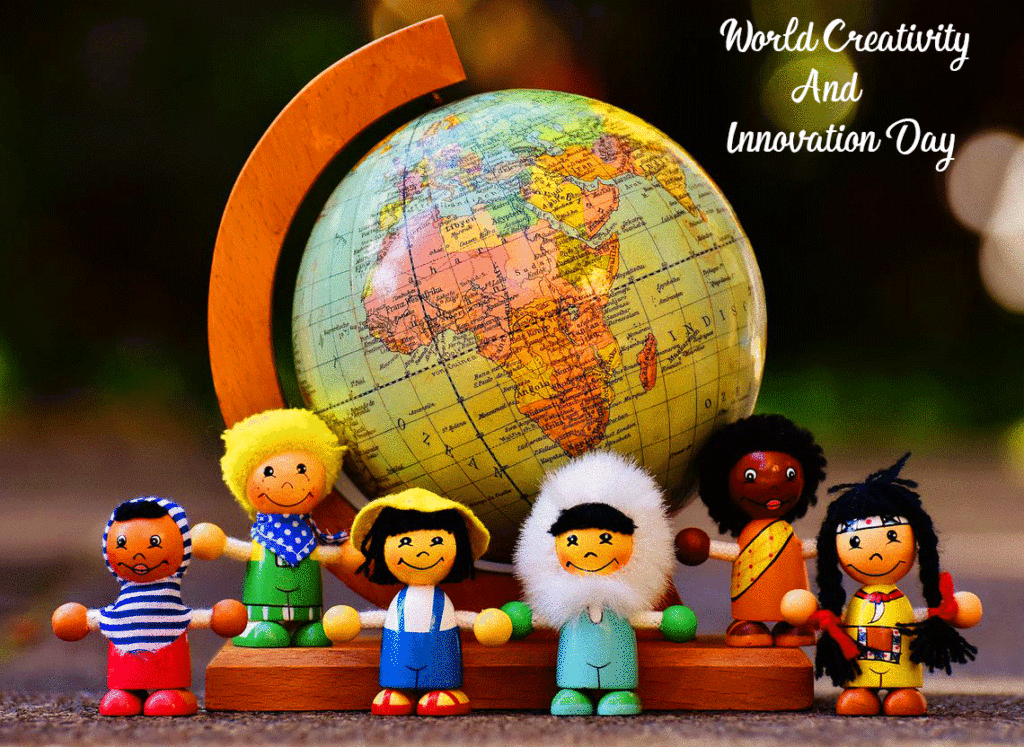 Kids Creativity Pic with World Innovation and Creativity Day Wish