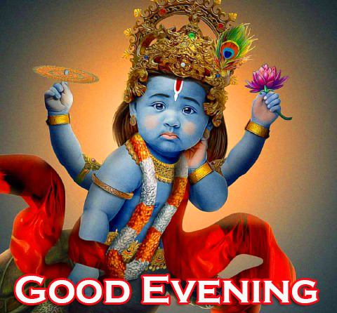 Krishna-Cute-Good-Evening-Image