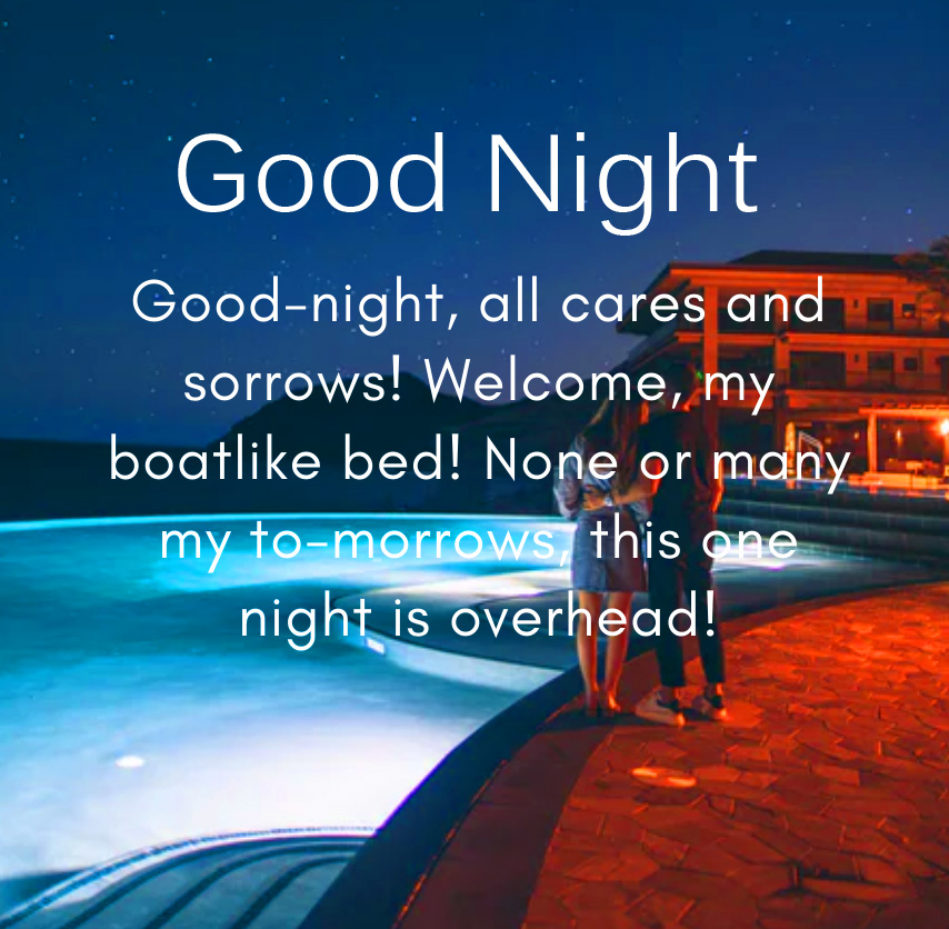 Latest Beautiful English Quotes Good Night Image
