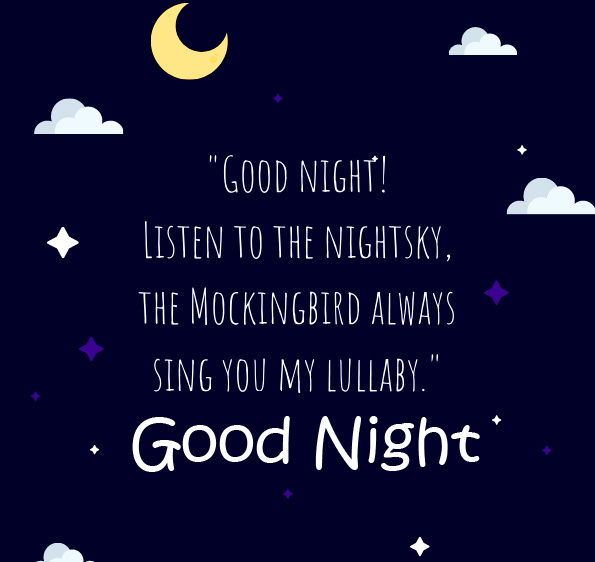 Love English Message with Good Night Wish
