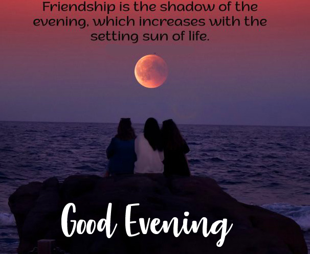 Lovely-Friendship-Good-Evening-Quote-Wallpaper