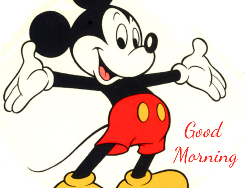 Mickey Mouse Cartoon Good Morning Picture