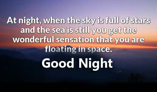 Night English Message with Good Night Wish