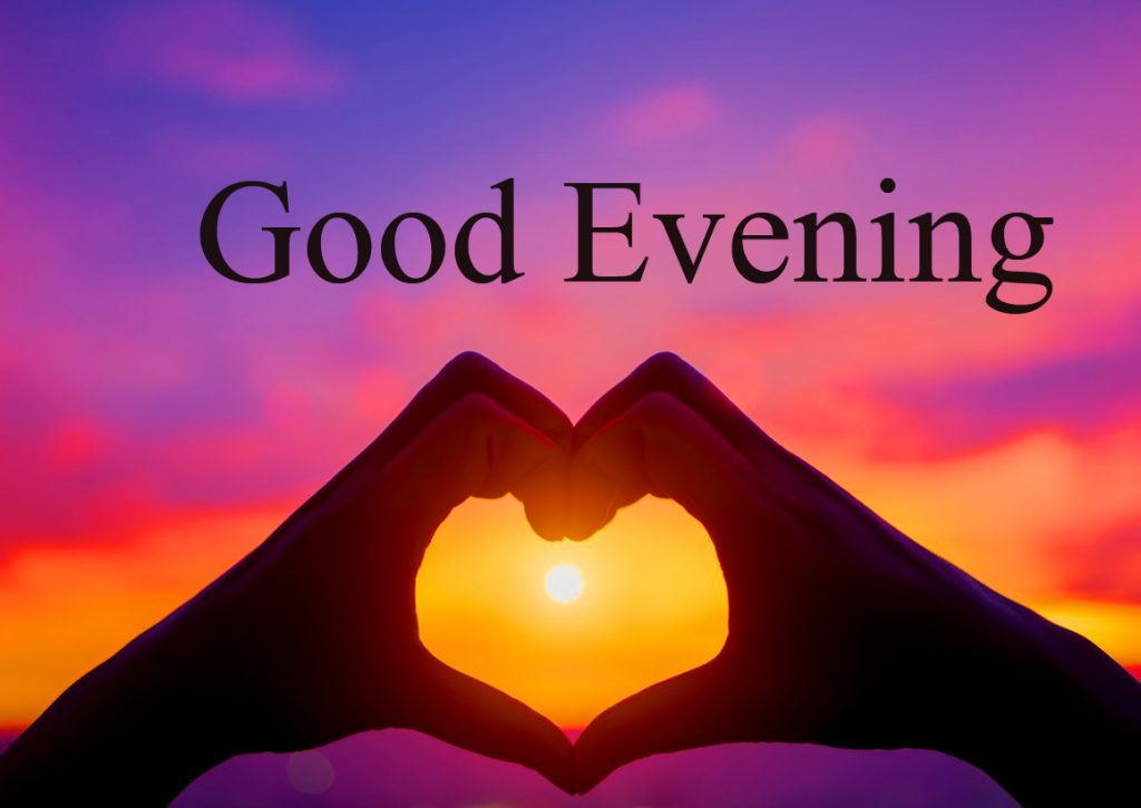 Purple-Romantic-Sunset-Heart-Good-Evening-Image