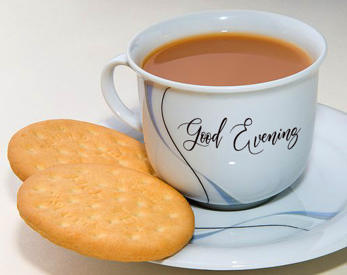 Tea-with-Snack-and-Good-Evening-Wish