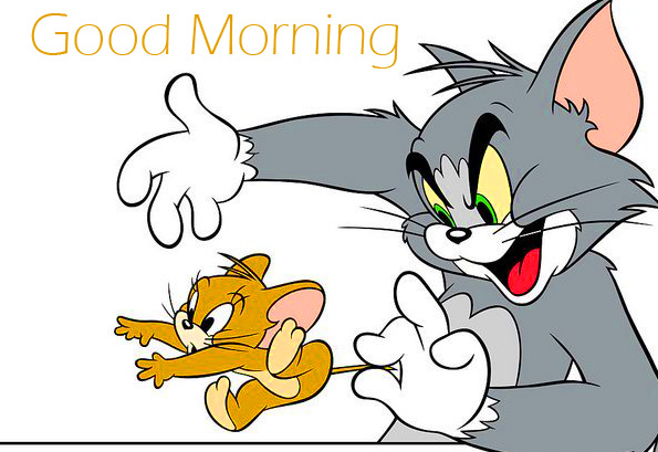 Tom and Jerry Cartoon Good Morning Image