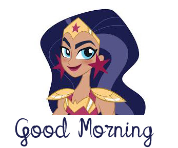 Wonderful Girl Cartoon Good Morning Image