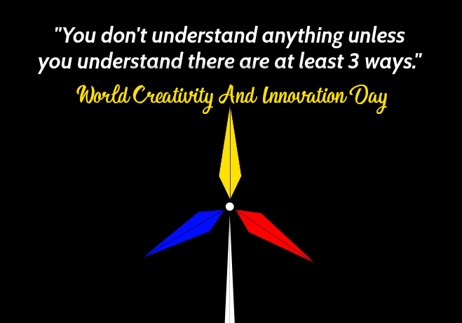 World Innovation and Creativity Day Poster Quote Wallpaper