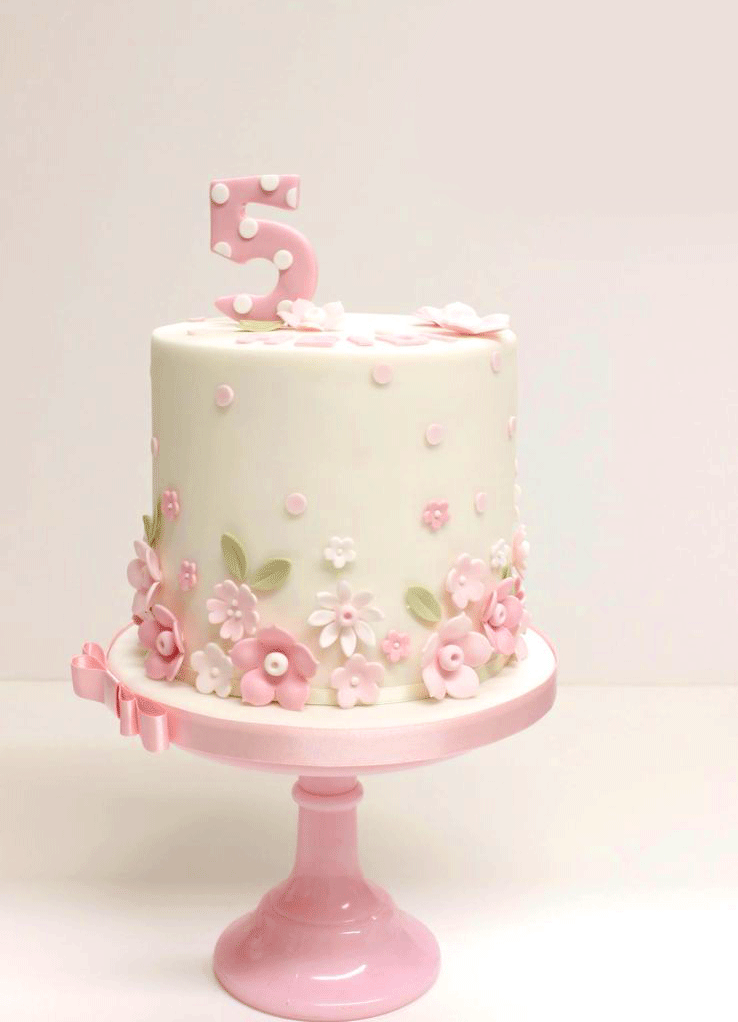 5th Birthday Cake for Girl