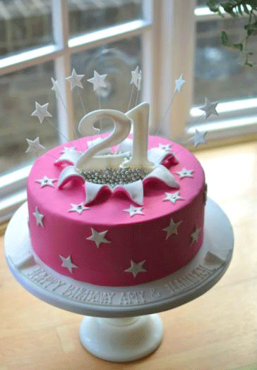 Birthday Cake for 21 Year Girl