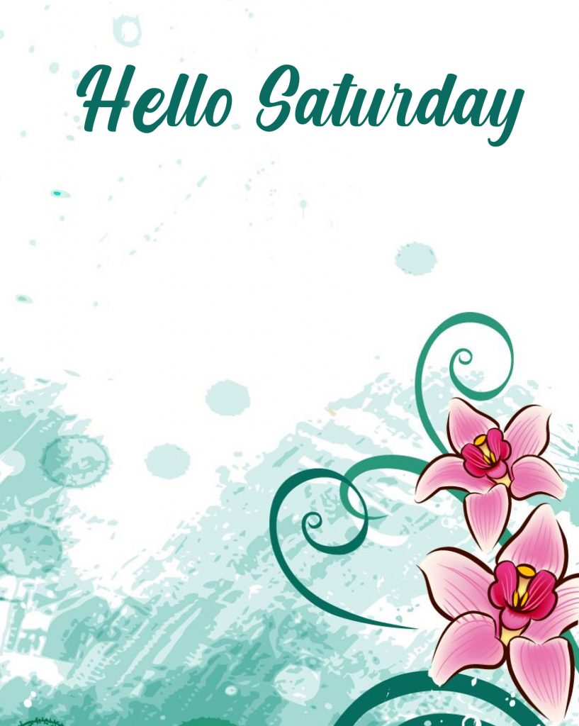 Floral-HD-Hello-Saturday-Wallpaper-