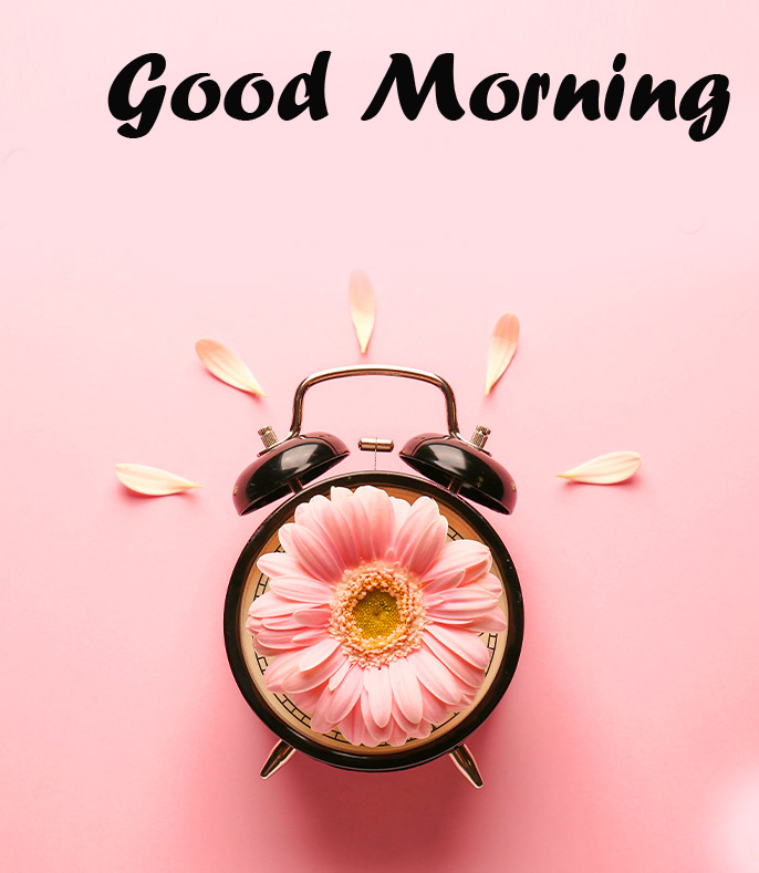 Flower Alarm Clock Good Morning Image