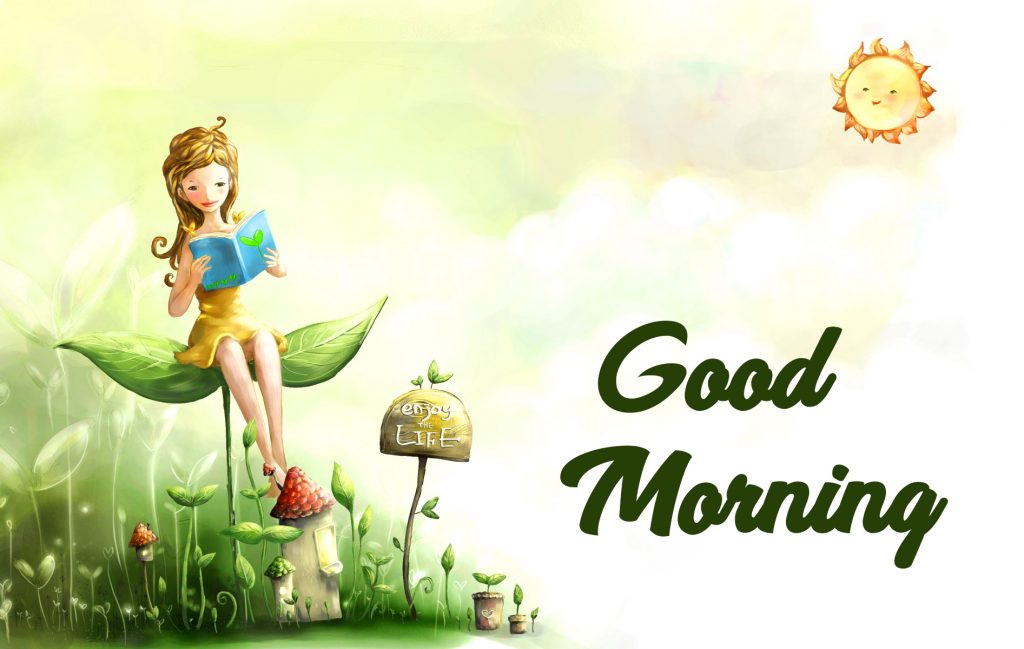 Girl Sunshine Animated Good Morning Image