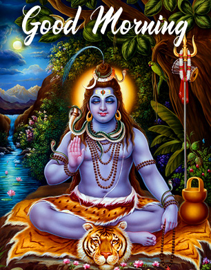 God Mahadev and Family Good Morning Image