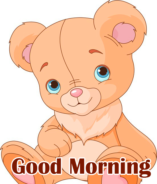 Good Morning Teddy Bear Sticker