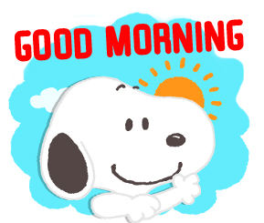 Latest Dog Good Morning Sticker