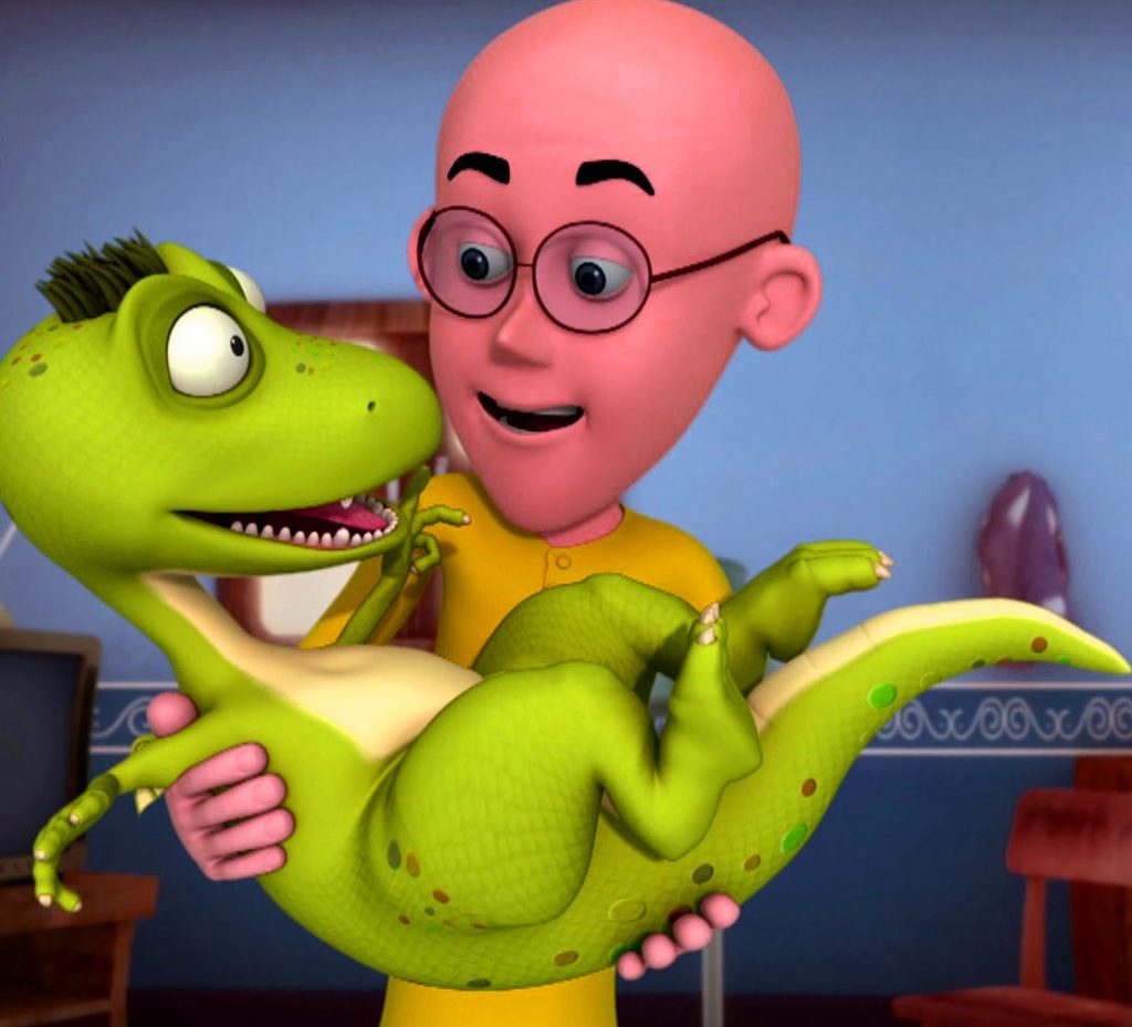 Patlu with Crocodile Pic