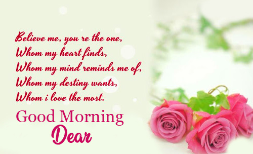 Good Morning Dear with Love Quote