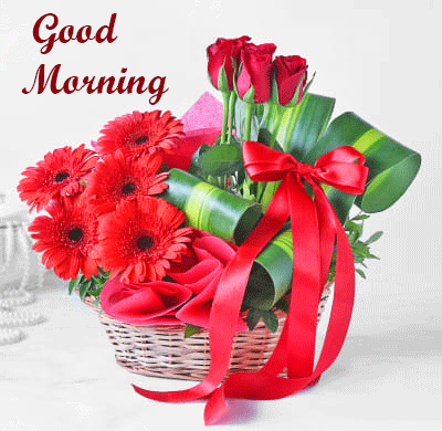 Good Morning Flowers Basket Images