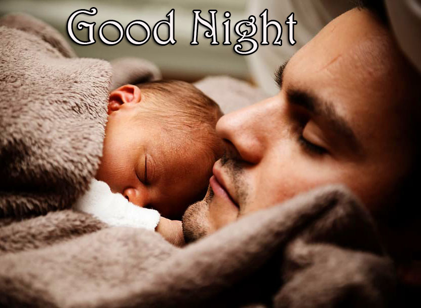 Baby and Dad Good Night Image
