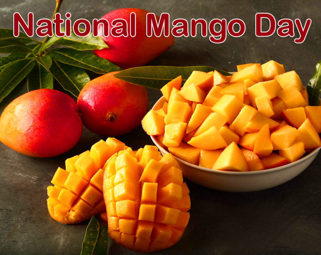 Beautiful Alphonso National Mango Day Wish