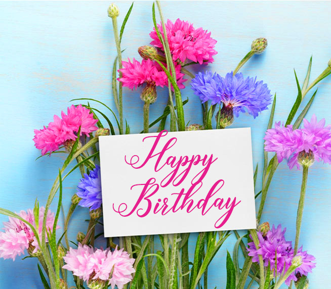 Beautiful Flowers Birthday Wishes Images