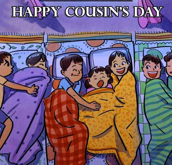 Beautiful Sleeping Cousins Memory Image