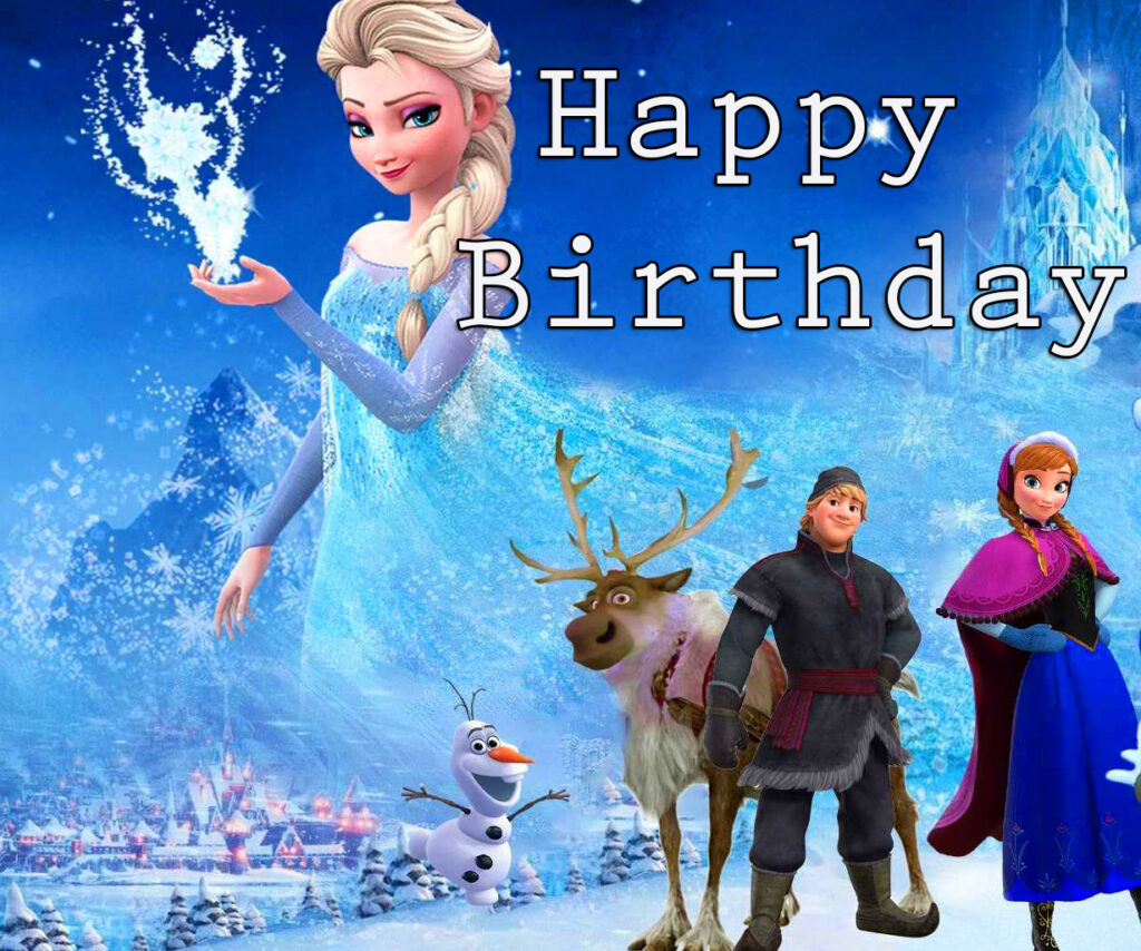 Best Happy Birthday Wish with Frozen Characters