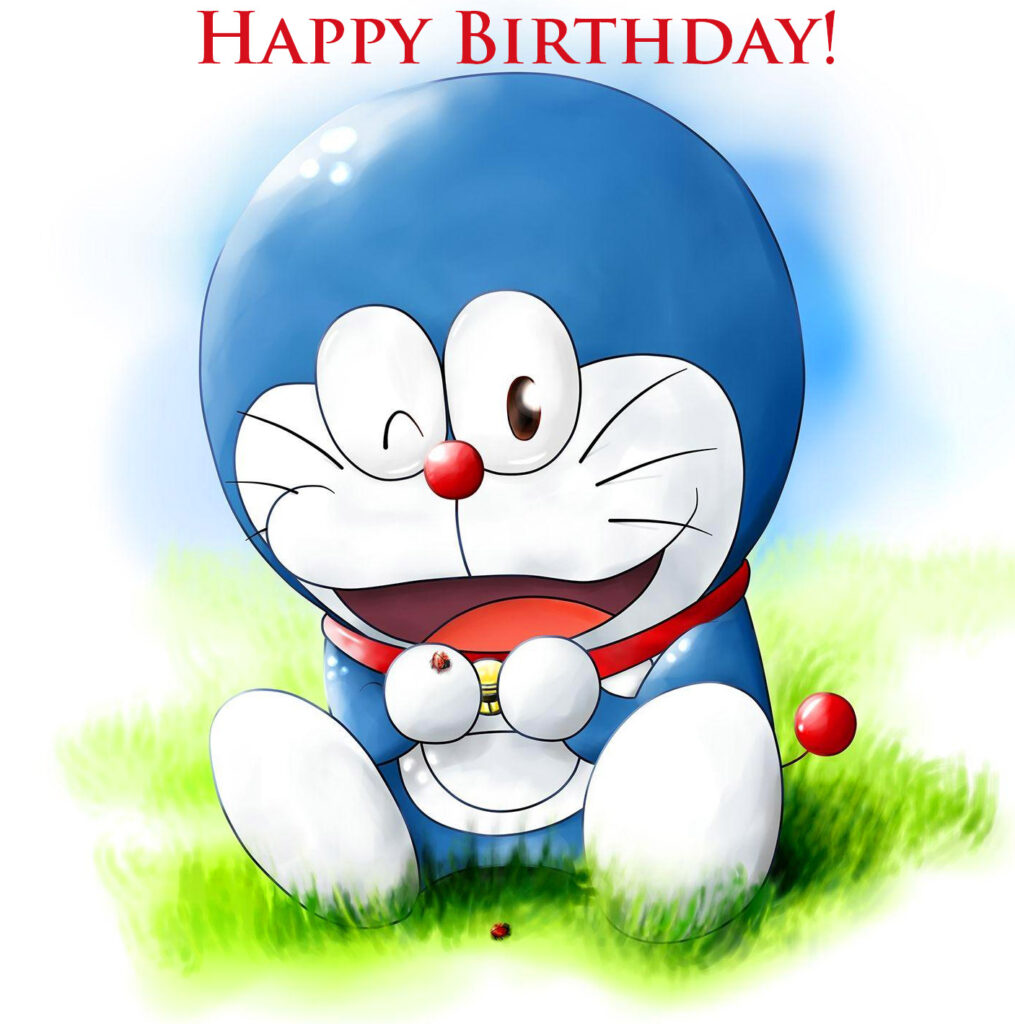 Cute Doraemon Happy Birthday Cartoon Picture