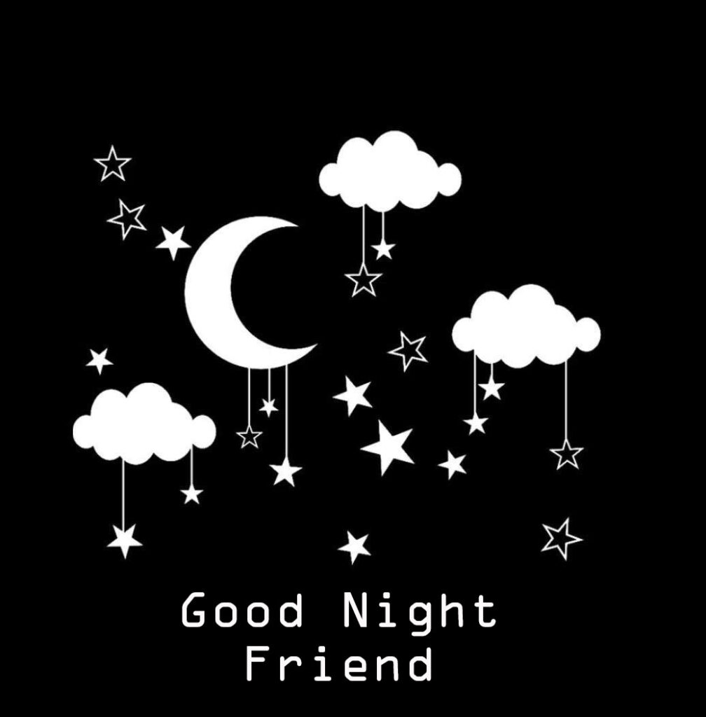Cute Good Night Friend Image