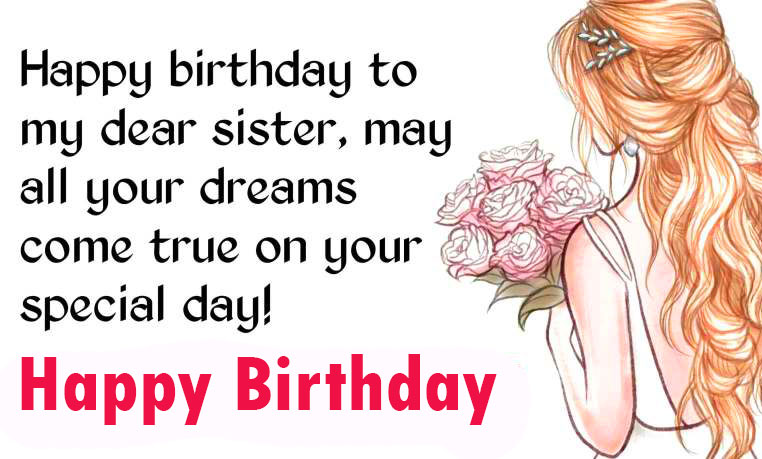 Deep Happy Birthday Message for Dear Sister