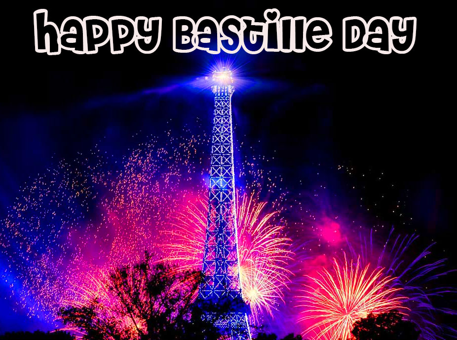 Eiffel Tower Happy Bastille Day Image