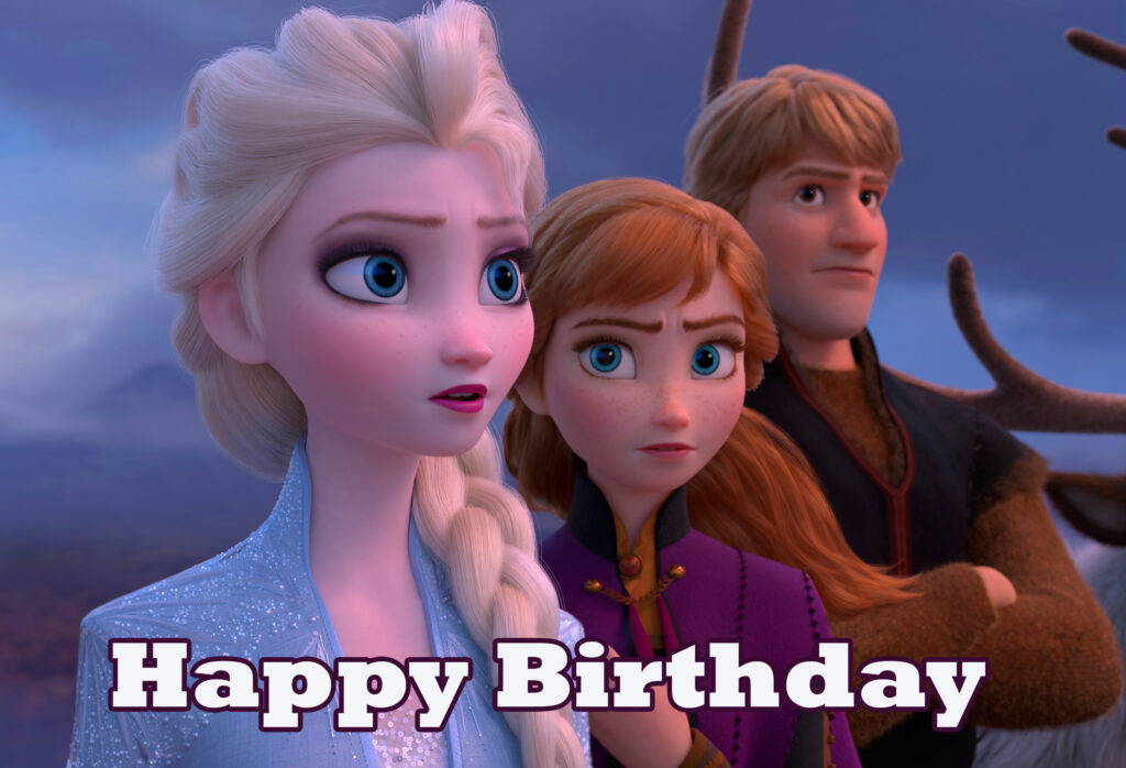 Elsa and Anna Happy Birthday Image