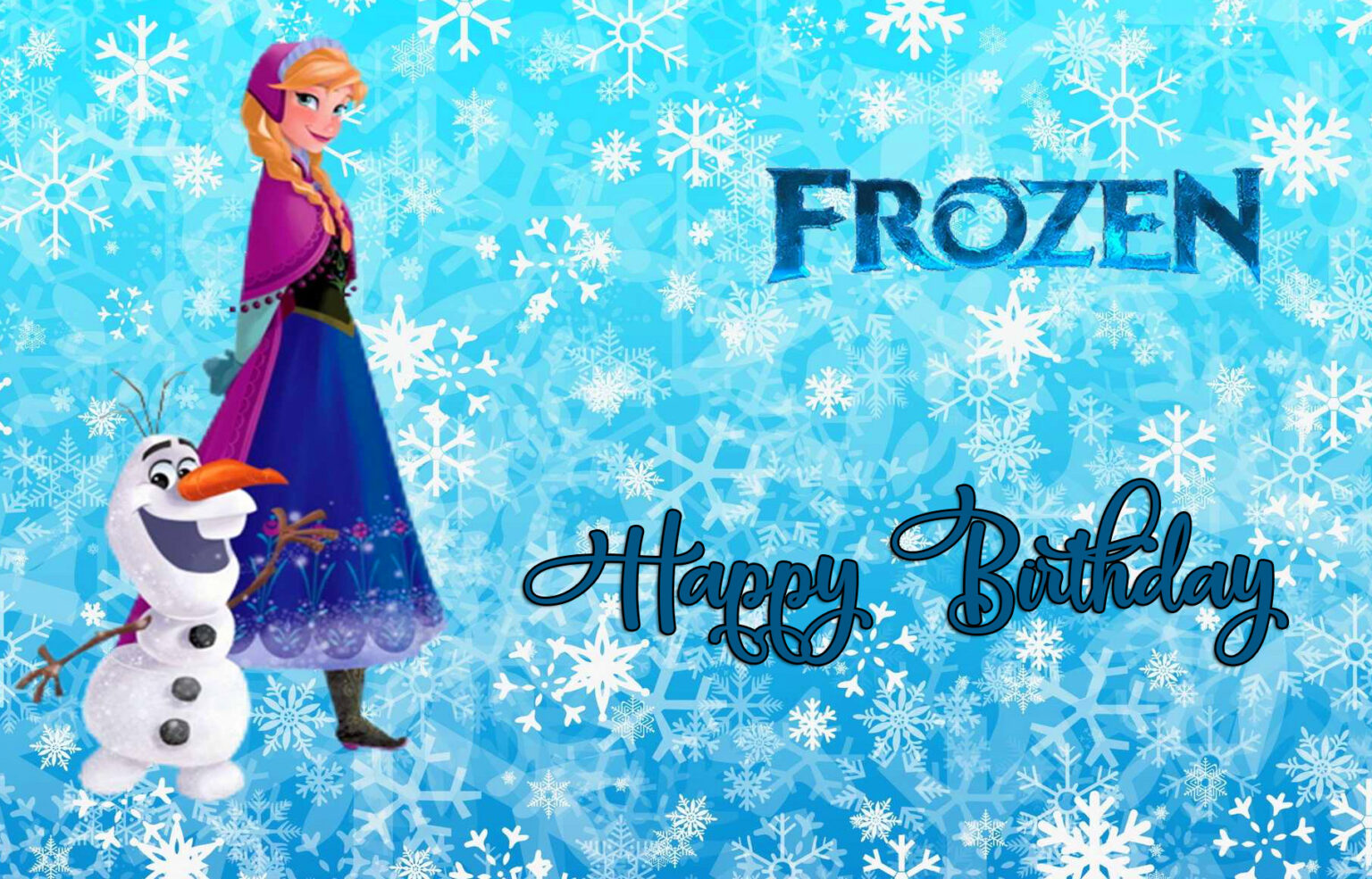 Frozen Birthday Wishes - Good Morning Images HD