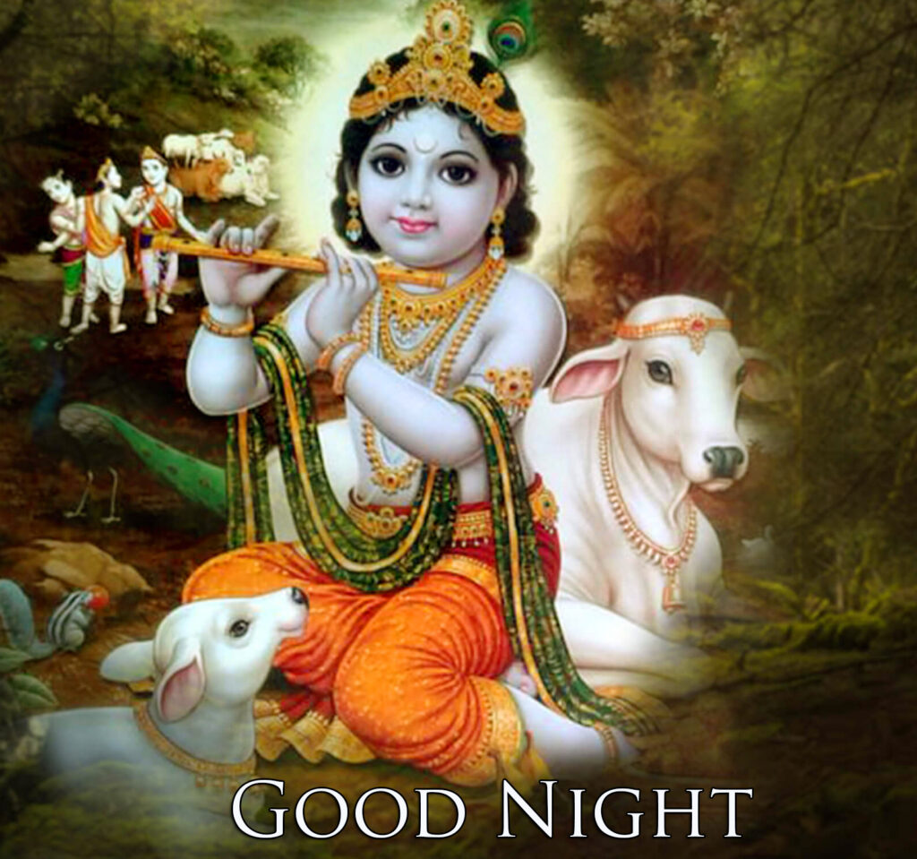 Good Night Krishna Image Download