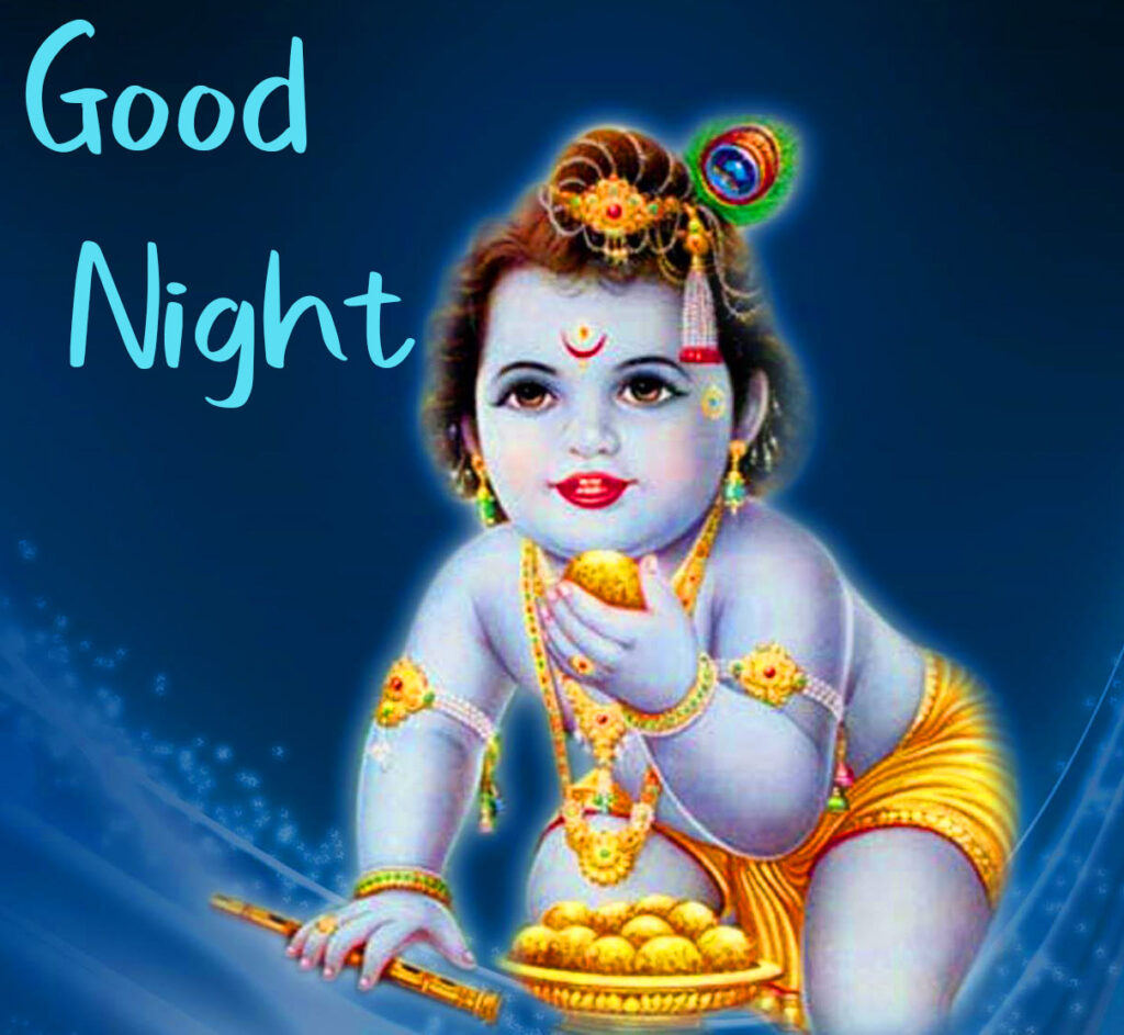 Good Night Krishna Images