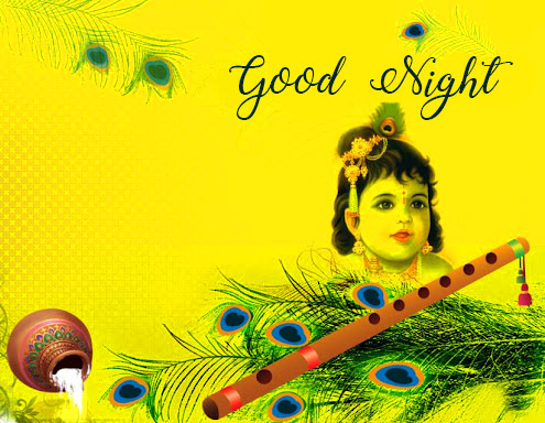 Good Night Krishna Pic